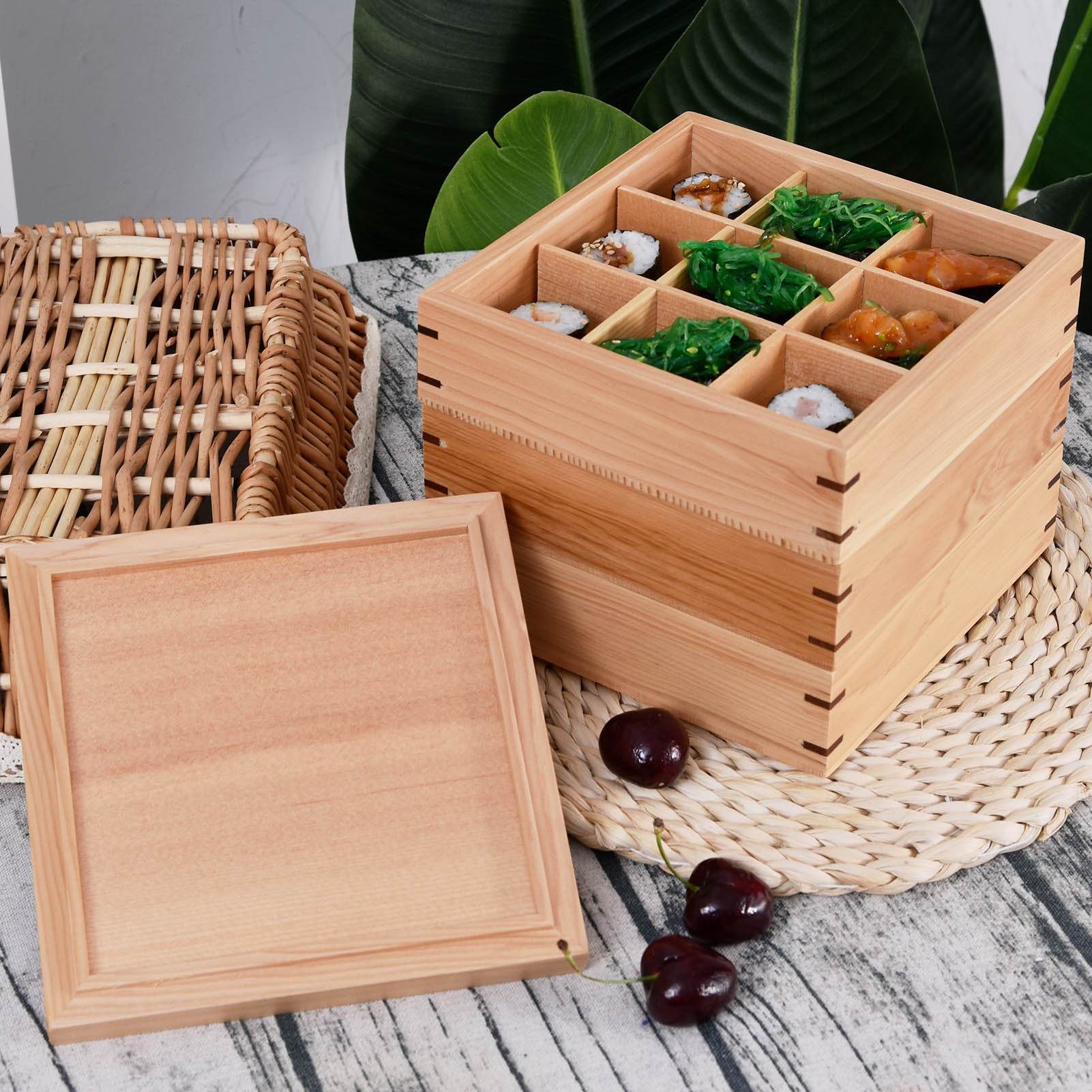 Scatola Bento in Legno a Strati - Come Moon 