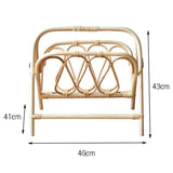 Porta riviste in rattan stile giapponese - Come Moon 