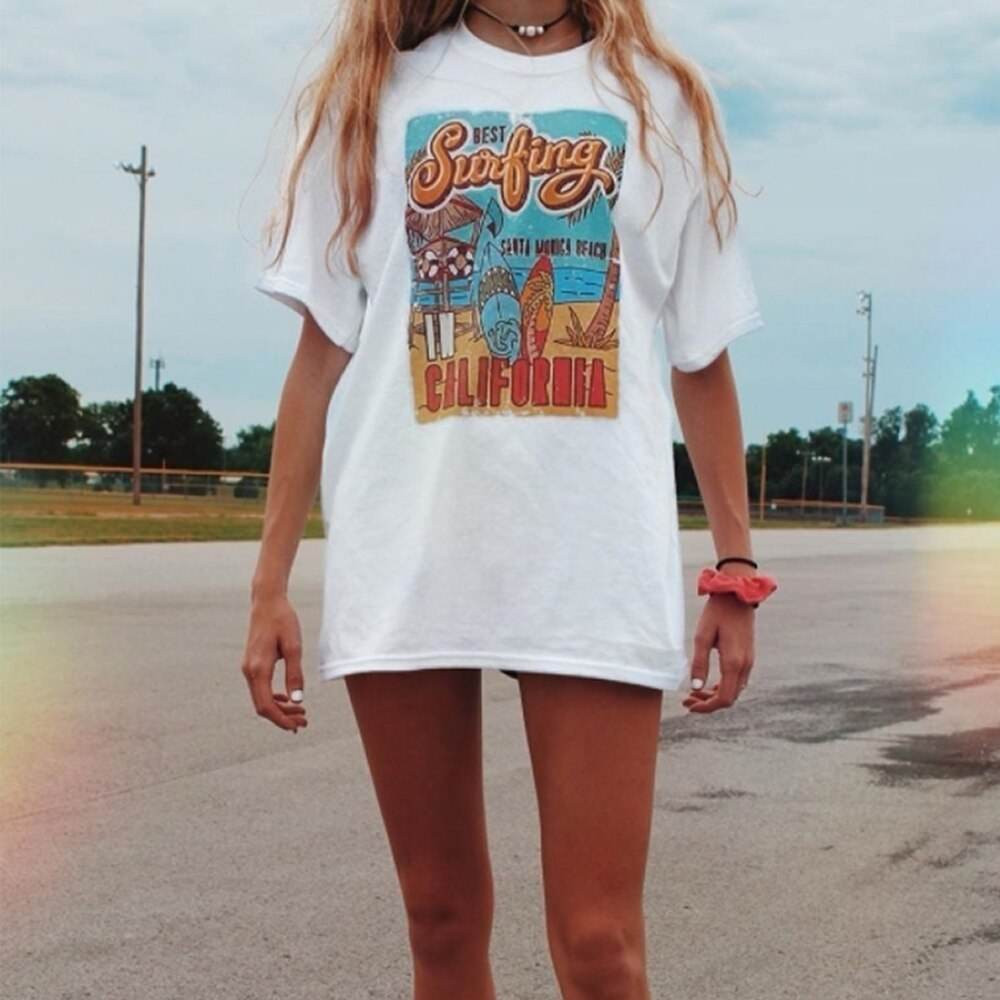 T-shirt Surf California – Stile vintage e vibes estive - Come Moon 