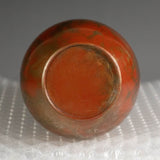 Vaso in bronzo fuso con smalto rosso e oro – Giappone, Shoei Yao - Come Moon 