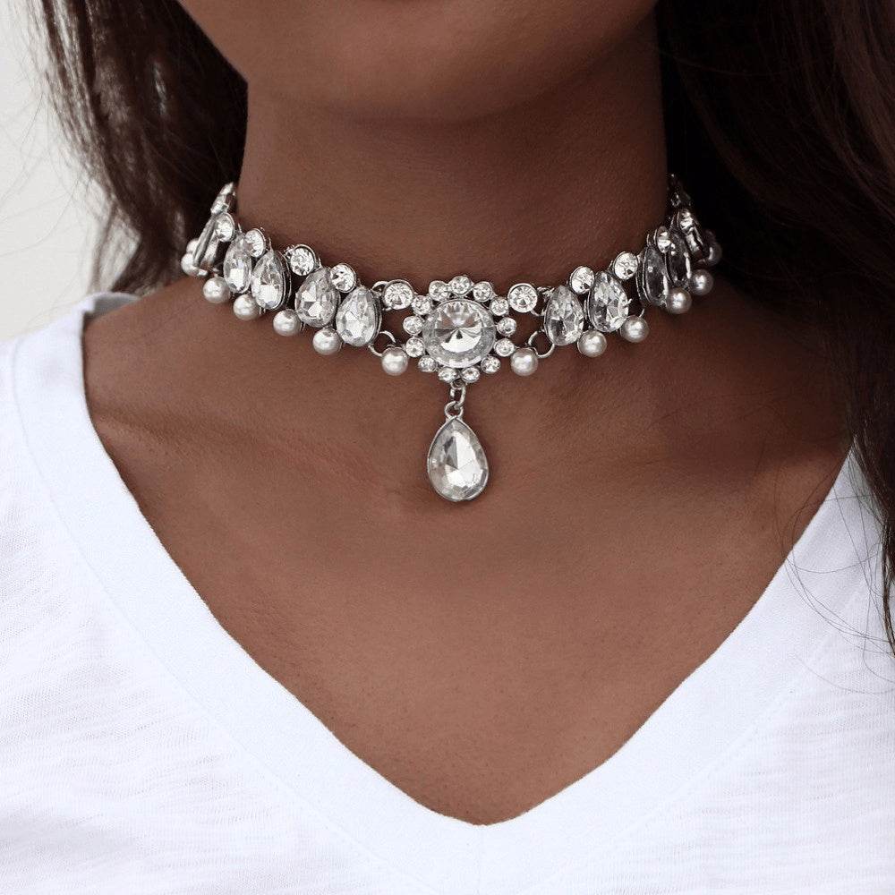 Lusso e Raffinatezza - Choker in Oro e Argento - Come Moon 