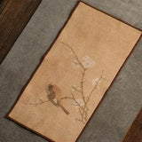 Tovaglietta da tè in suede effetto lino – eleganza Zen - Come Moon 