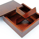 Bento in legno a 9 scomparti – design essenziale - Come Moon 