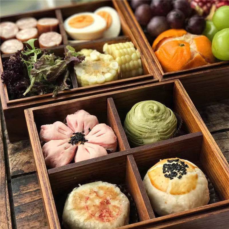 Bento in legno a 9 scomparti – design essenziale - Come Moon 