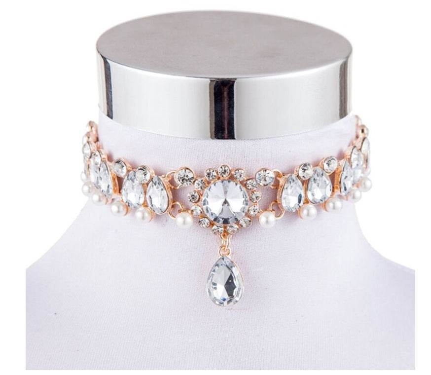 Lusso e Raffinatezza - Choker in Oro e Argento - Come Moon 