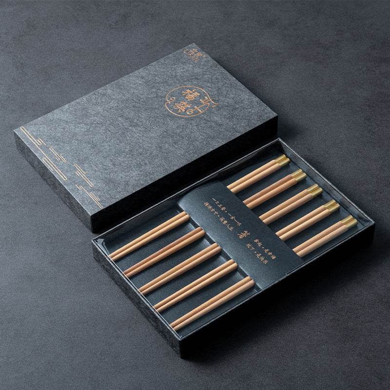 Set 5 coppie di bacchette in legno – stile e tradizione - Come Moon 
