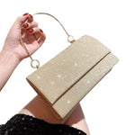 Borsa “Luna” – Eleganza Scintillante in Oro e Bianco Perlato - Come Moon 