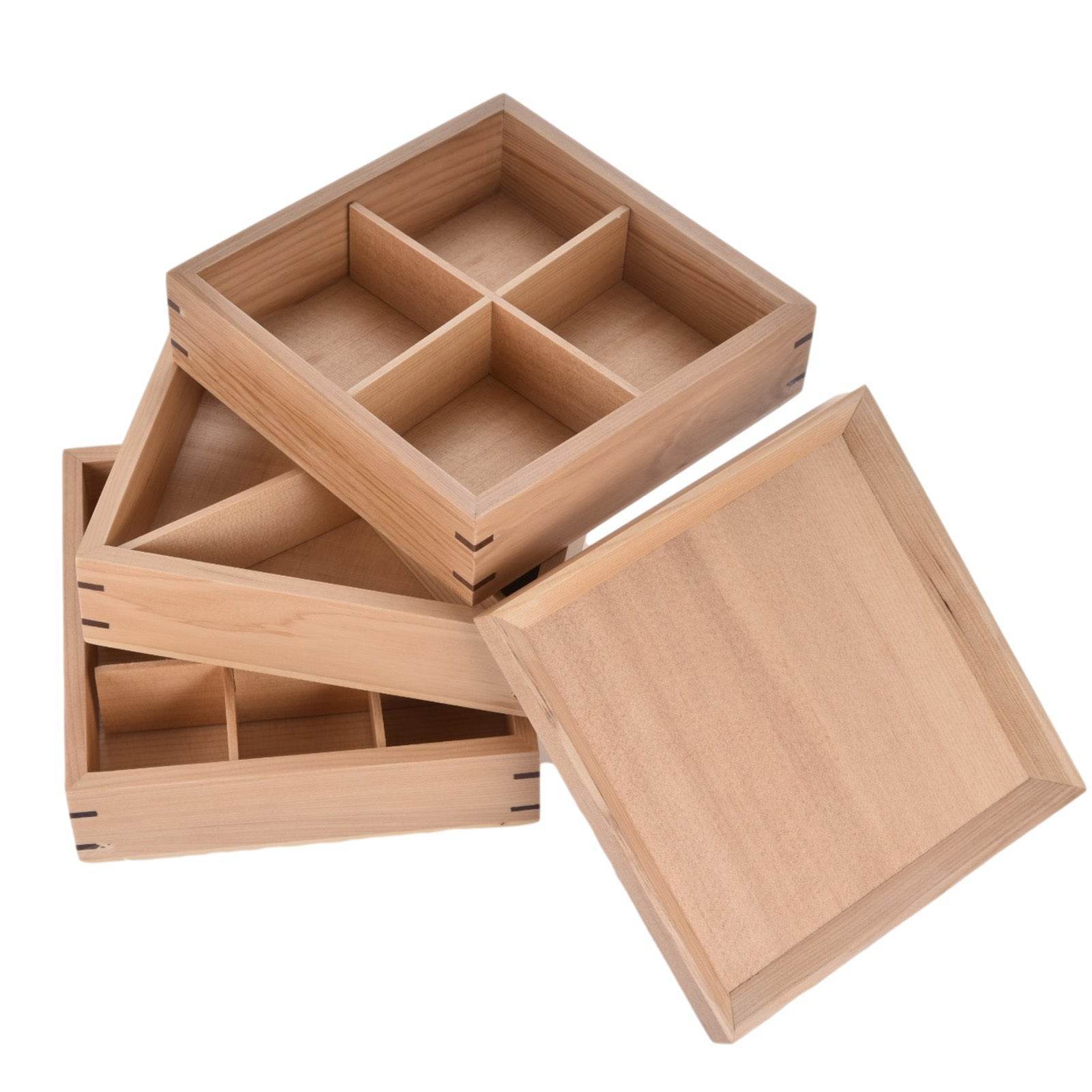 Scatola Bento in Legno a Strati - Come Moon 