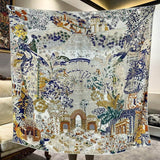 Scialle double face in seta e lana – tono su tono - Come Moon 