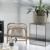 Porta riviste in rattan stile giapponese - Come Moon 