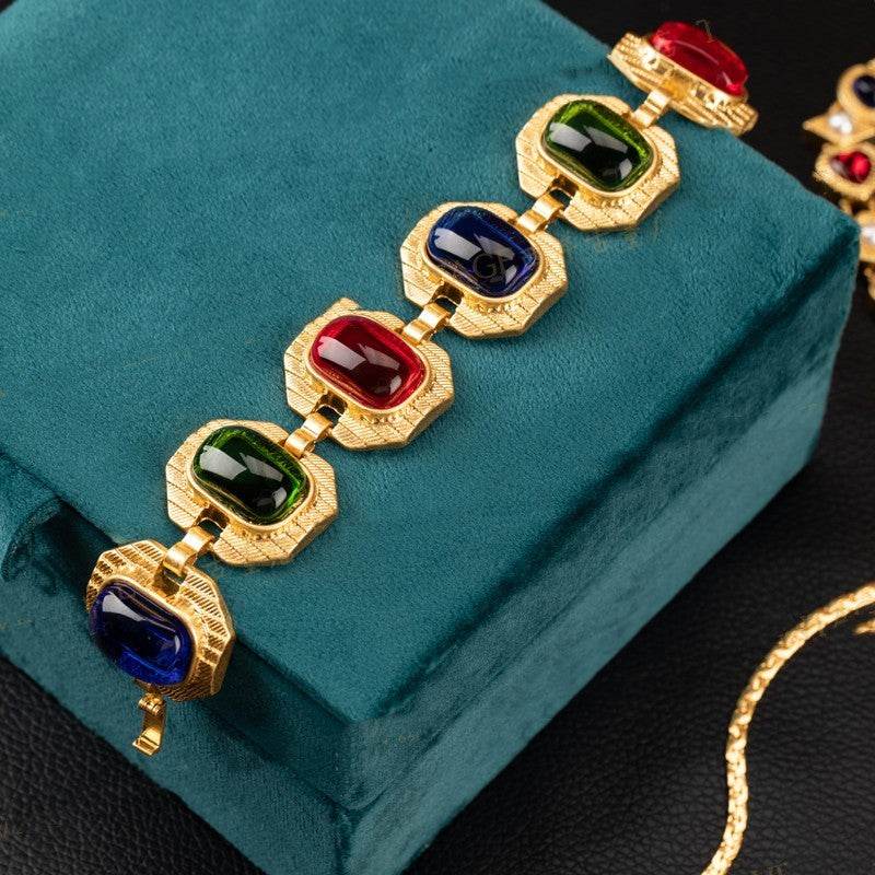 Bracciale Vintage con Pietre Colorate - Come Moon 