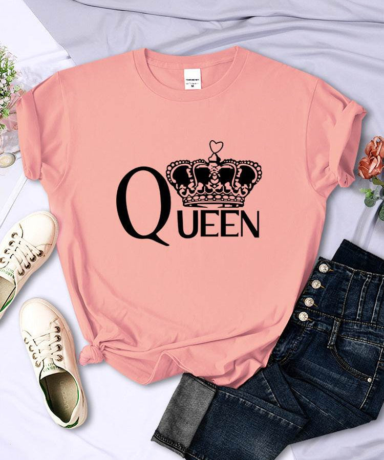 T-shirt "QUEEN" - Stile Regale con un Tocco Casual
