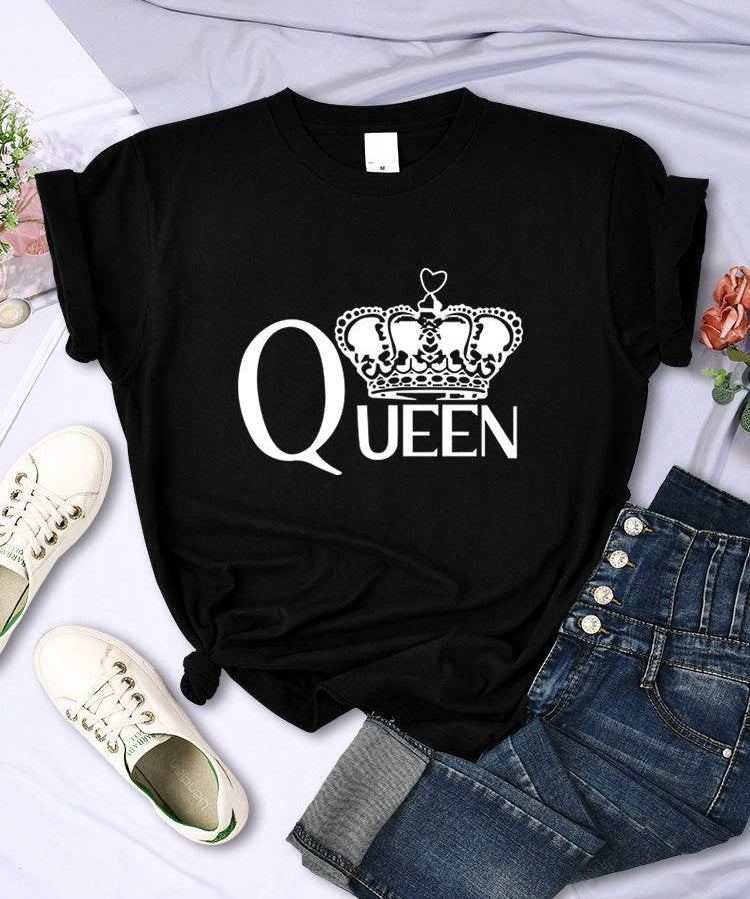 T-shirt "QUEEN" - Stile Regale con un Tocco Casual