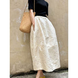 Gonna Jacquard con Tulipani in Rilievo – Eleganza e Dettagli Unici - Come Moon 