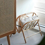 Porta riviste in rattan stile giapponese - Come Moon 