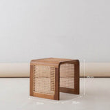 Tavolino giapponese in legno intrecciato - Come Moon 