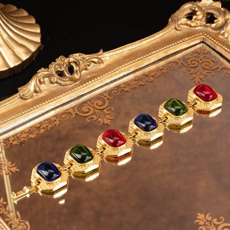 Bracciale Vintage con Pietre Colorate - Come Moon 