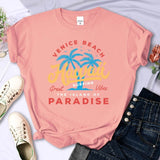 T-shirt "Venice Beach Hawaii" - Vibes Tropicali e Stile Vintage
